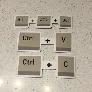 NWT - Computer Shortcut Decal Stickers (Bundle Option to Save)